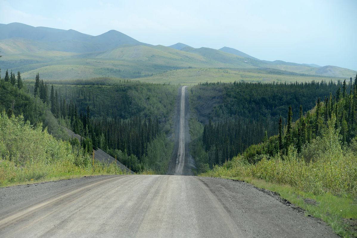 24A The Dempster Highway Dips And Rises With The Richardson Mountains In Yukon From Between The Yukon Northwest Territories Border And Arctic Circle